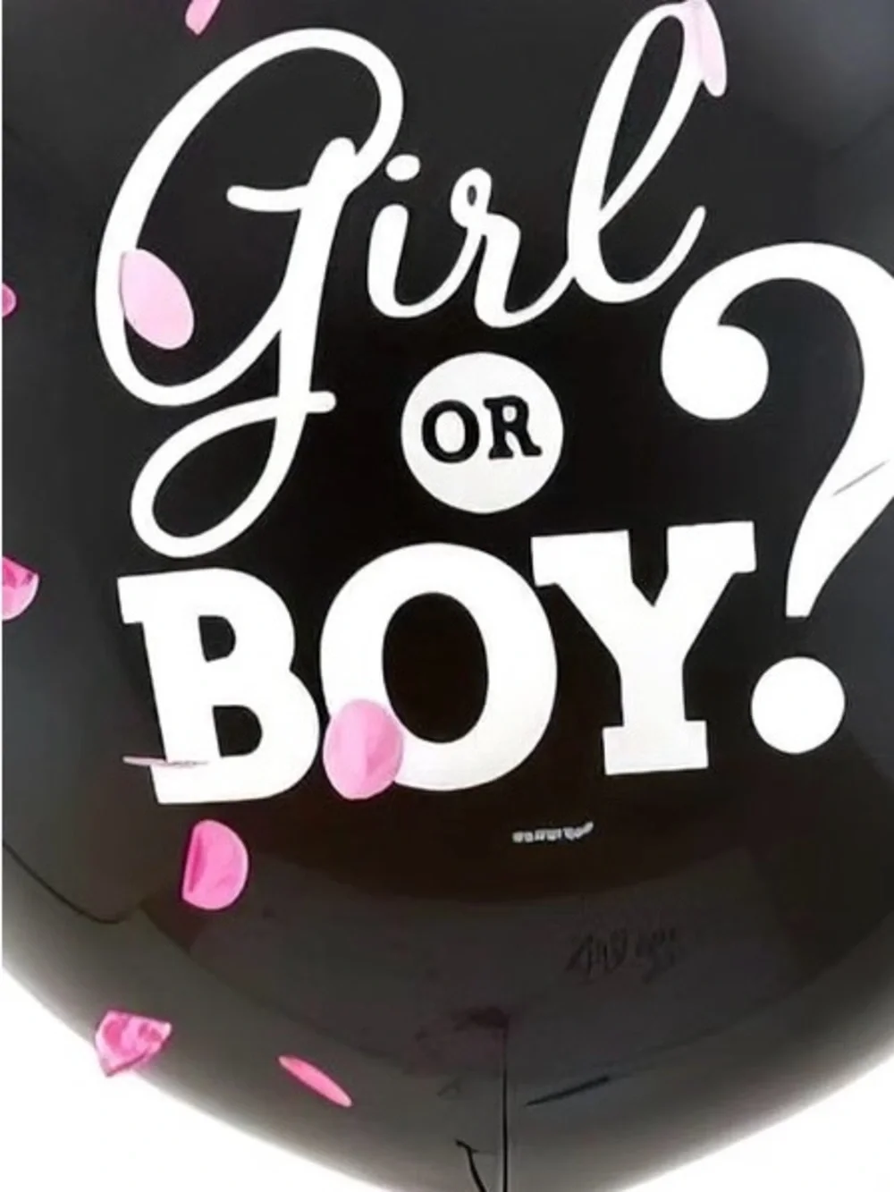 Hobby Lobby Black 'Girl or Boy?' Gender Reveal Balloon